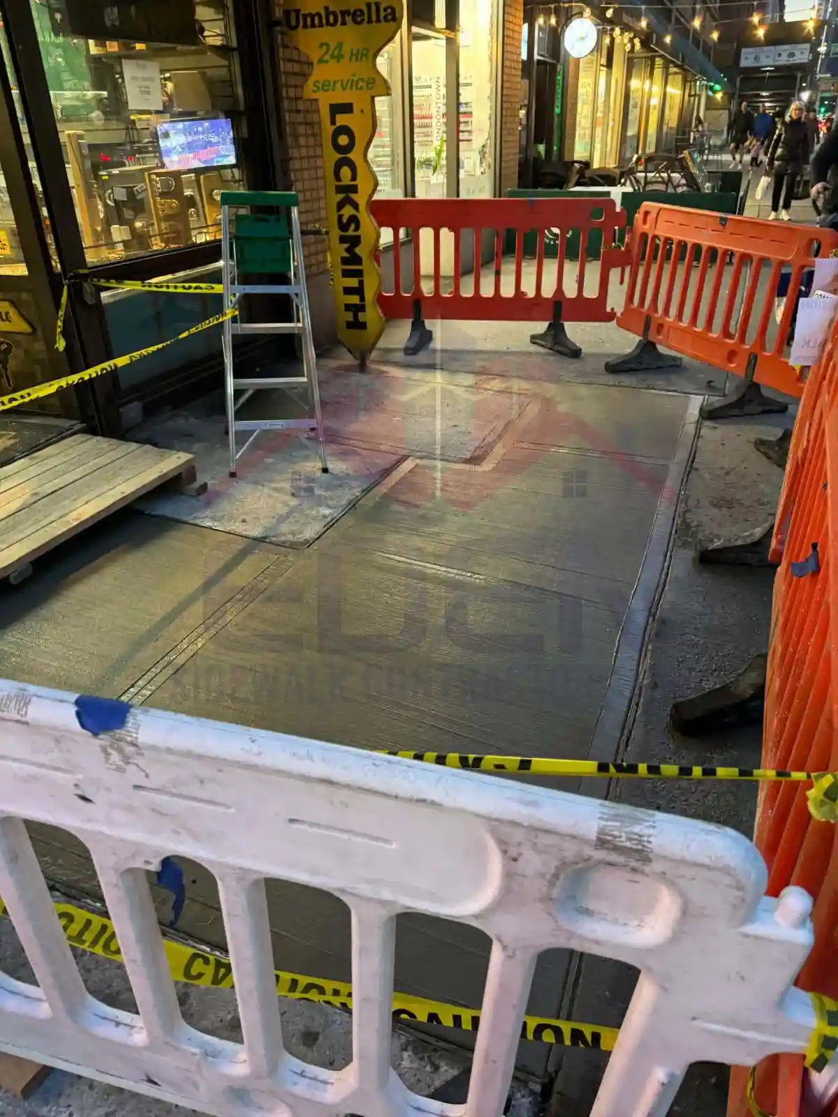 a man is going to use rebar for sidewalk installation